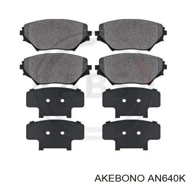 AN640K Akebono Передні гальмівні колодки