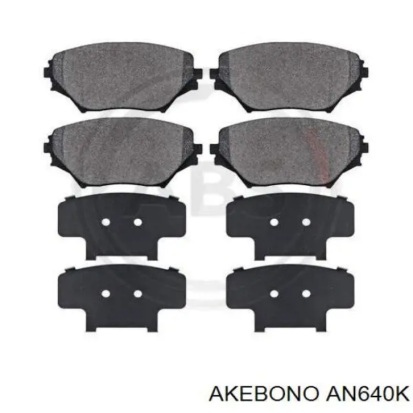 Гальмівні колодки Akebono AN640K ціна, від 20.86 USD