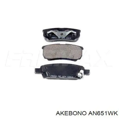 Задні гальмівні колодки Akebono AN651WK ціна, від 18.22 USD
