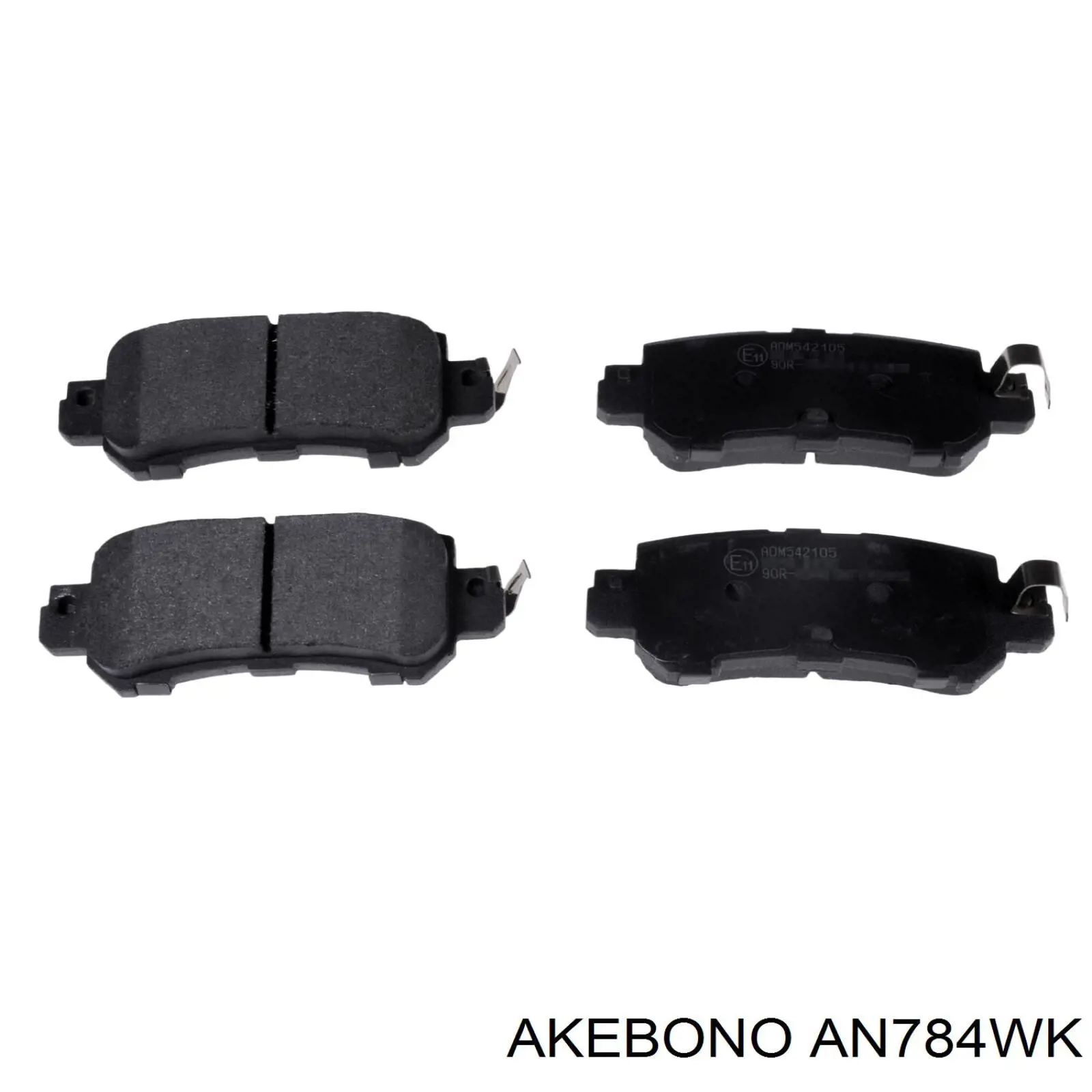 Задні гальмівні колодки Akebono AN784WK ціна, від 19.15 USD