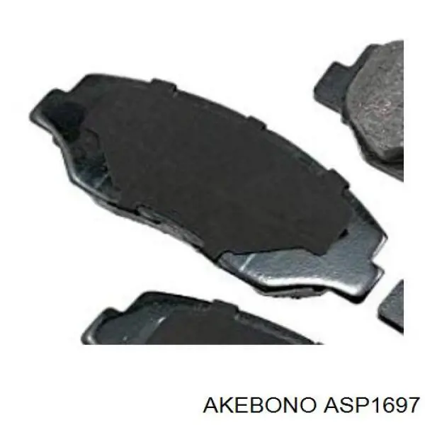 Колодки гальмівні передні, дискові ASP1697 Akebono