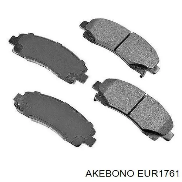 Купити EUR1761 Akebono Задні колодки