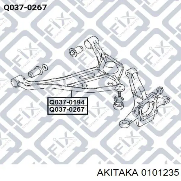 С/блок нижнього важеля Polycraft TY06103