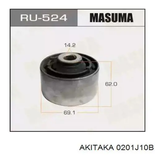 0201J10B Akitaka Сайлентблок переднього нижнього важеля