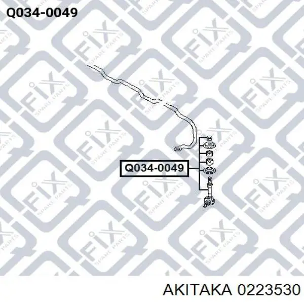 Амортизаційна стійка Akitaka 0223530 ціна, від 6.39 USD