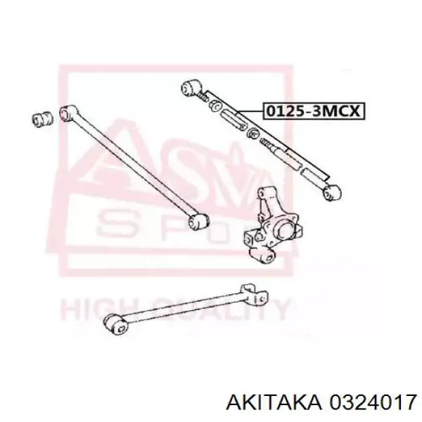 Важіль передньої підвіски верхній, правий 0324017 Akitaka