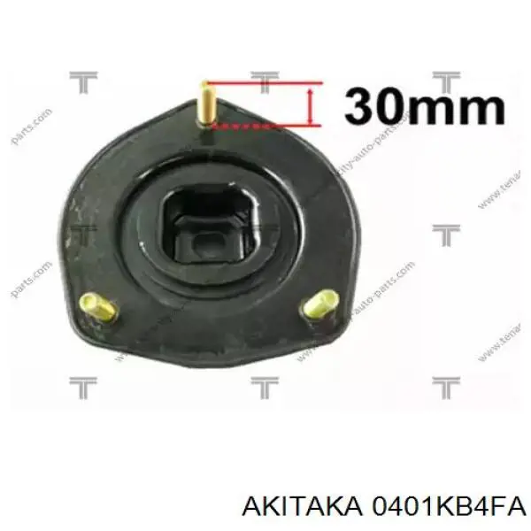 Сайлентблок амортизатора переднього 0401KB4FA Akitaka