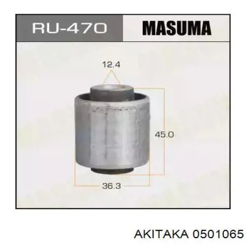 Сайлентблок заднього нижнього важеля 0501065 Akitaka
