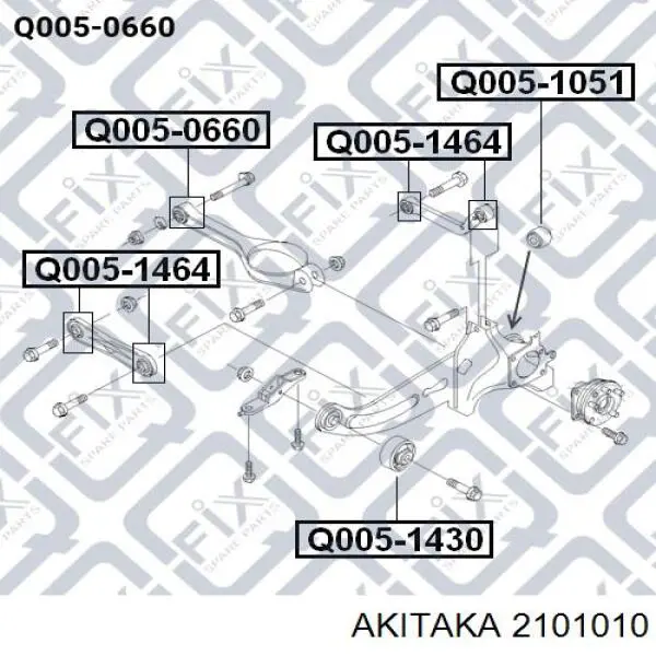 S061664 GSP Важелі задньої підвіски