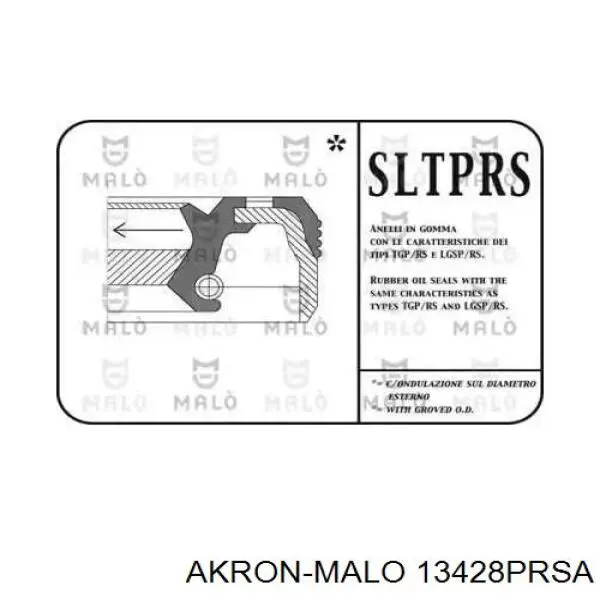 Купити 13428PRSA Akron Malo Сальник піввісі переднього моста, лівої