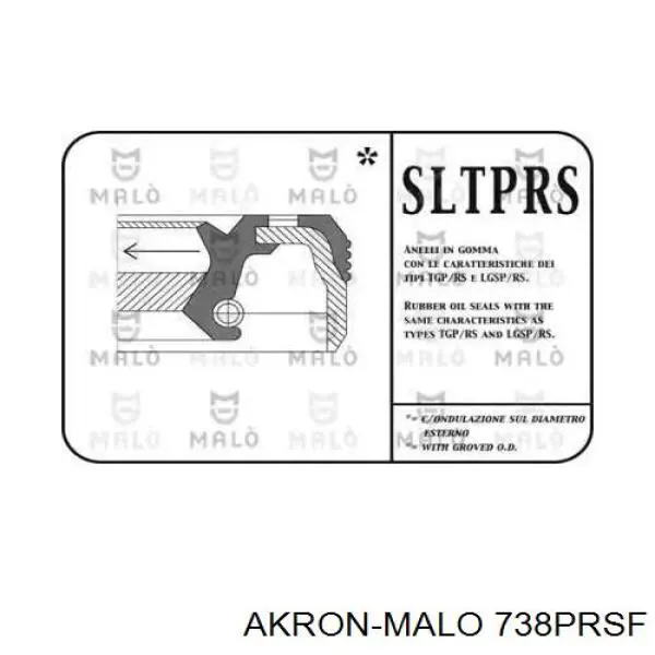 Сальник піввісі переднього моста, лівої Akron Malo 738PRSF ціна, від 9.81 USD