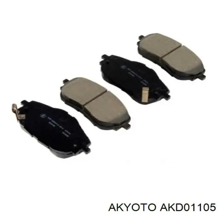 AKD01105 Akyoto колодки гальмівні передні, дискові