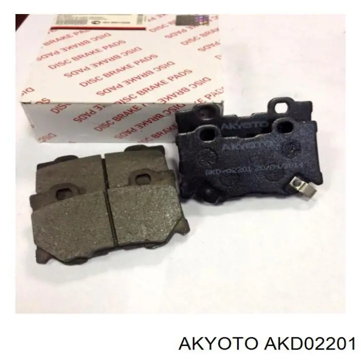 Колодки гальмові задні, дискові AKD02201 Akyoto