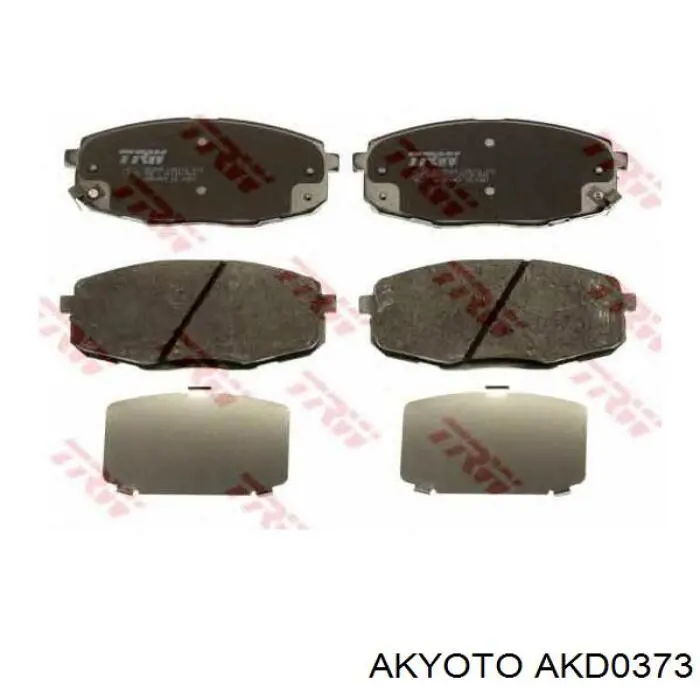 AKD0373 Akyoto колодки гальмівні передні, дискові