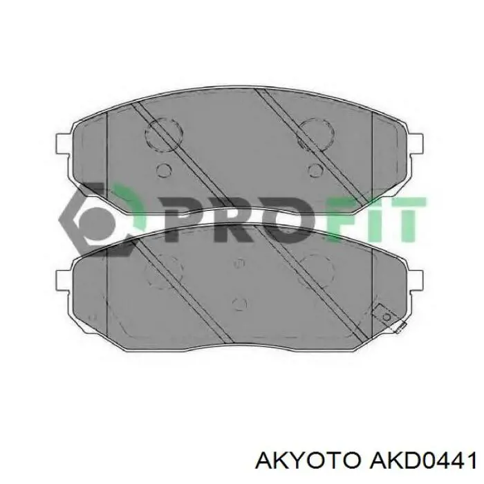 Колодки гальмівні передні, дискові AKD0441 Akyoto