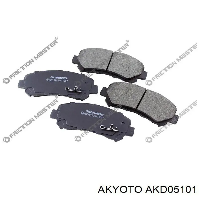 Гальмівні колодки Akyoto AKD05101 ціна, від 25.33 USD