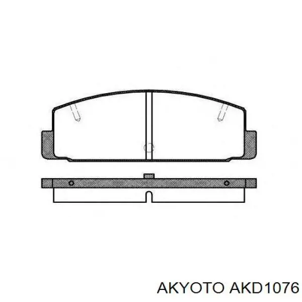 Задні гальмівні колодки Akyoto AKD1076 ціна, від 15.14 USD