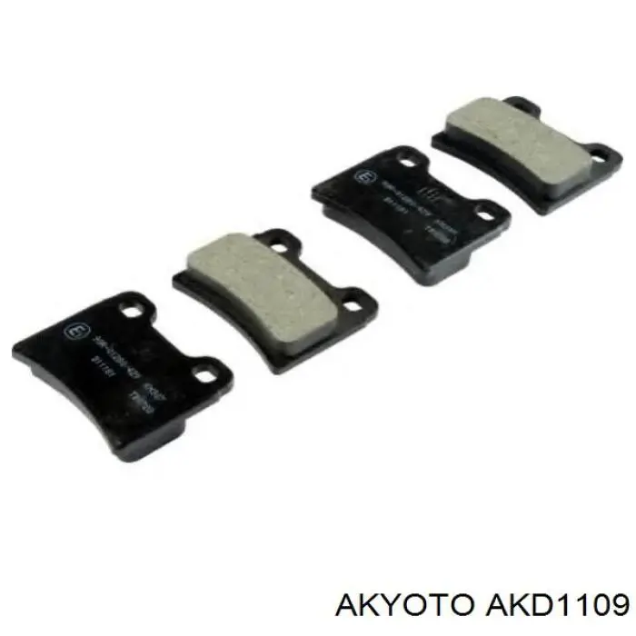 Задні гальмівні колодки AKD1109 Akyoto