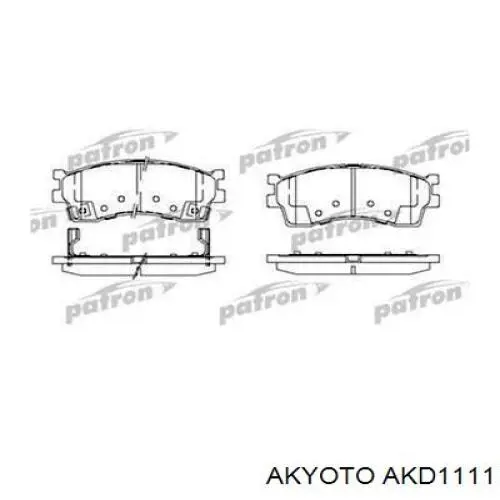 Передні тормозні колодки AKD1111 Akyoto