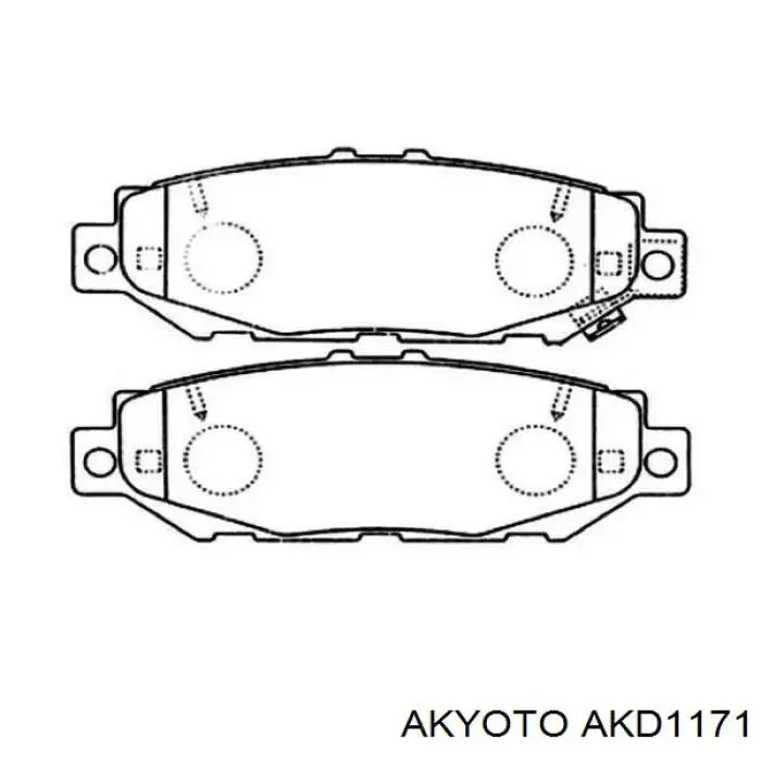 SP2022 Hi-q Колодки гальмівні задні, дискові