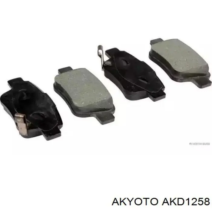Задні гальмівні колодки Akyoto AKD1258 ціна, від 14.21 USD