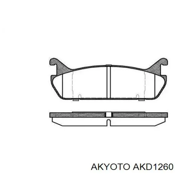 AKD1260 Akyoto Передні гальмівні колодки
