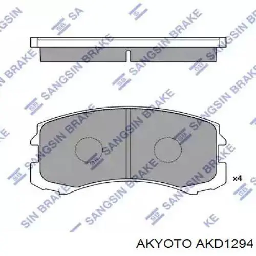 Колодки гальмівні передні, дискові AKD1294 Akyoto