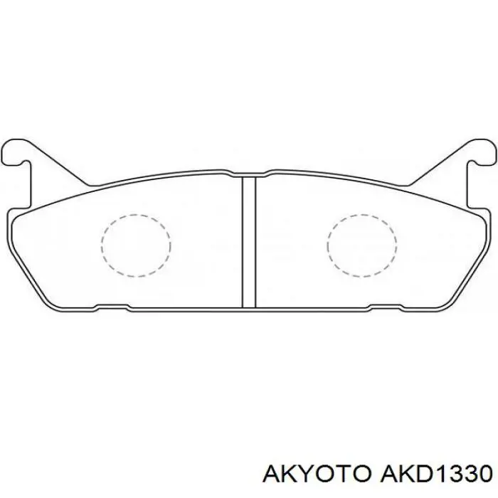 Задні гальмівні колодки BR1001 AMP/Paradowscy