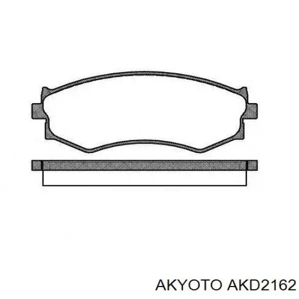 Гальмівні колодки Akyoto AKD2162 ціна, від 29.79 USD
