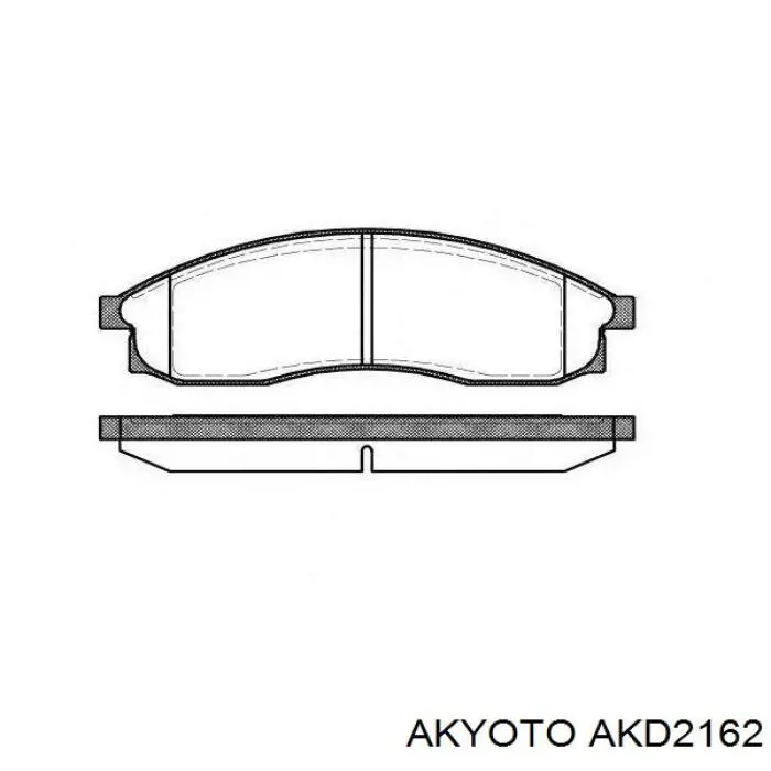 AKD2162 Akyoto Передні гальмівні колодки