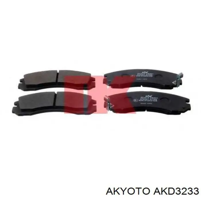 Передні тормозні колодки AKD3233 Akyoto
