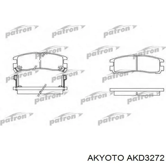 Купити AKD3272 Akyoto Задні колодки