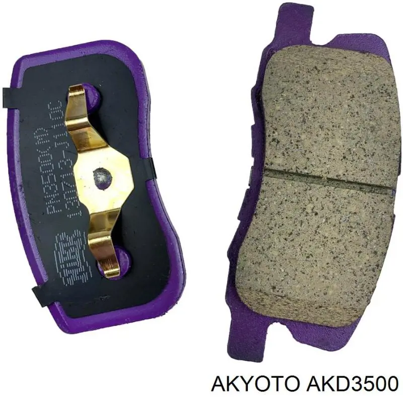 AKD3500 Akyoto колодки гальмівні передні, дискові