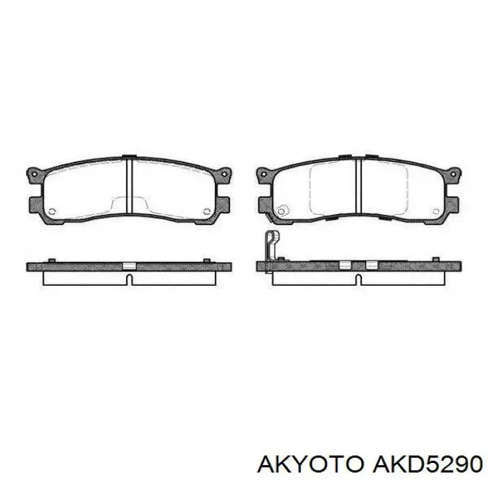 Задні гальмівні колодки Mazda T0Y02643Z ціна, від 14.74 USD