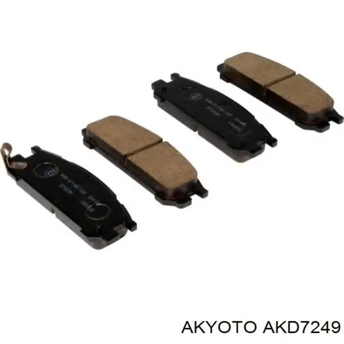 Задні гальмівні колодки AKD7249 Akyoto