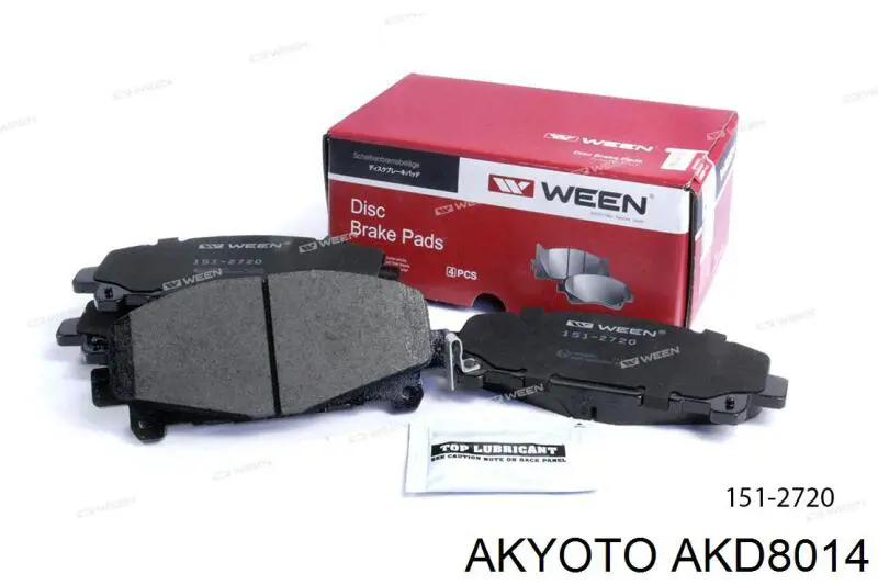 Гальмівні колодки Akyoto AKD8014 ціна, від 19.15 USD