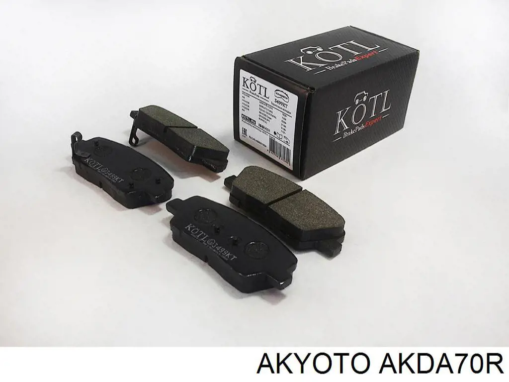 AKDA70R Akyoto Колодки гальмівні задні, дискові