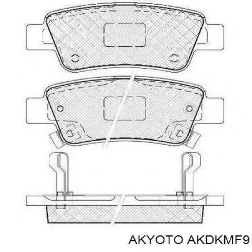 AKDKMF9 Akyoto Передні гальмівні колодки