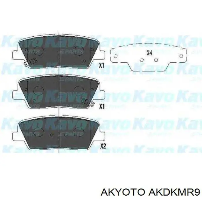 Задні гальмівні колодки AKDKMR9 Akyoto