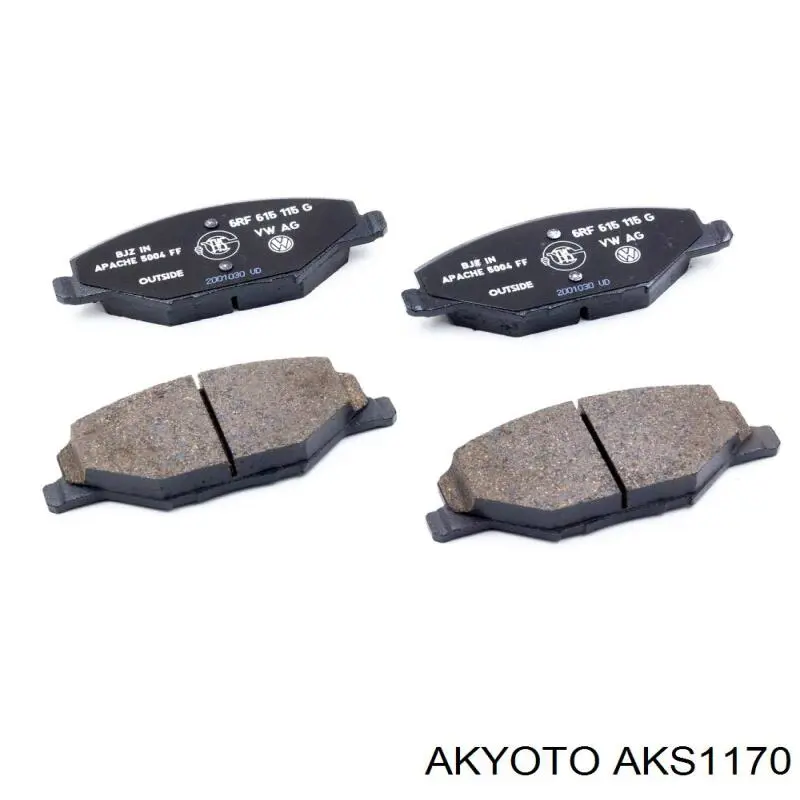 Купити AKS1170 Akyoto Колодки гальмові задні, барабанні