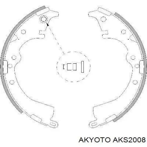 Колодки гальмові задні, барабанні AKS2008 Akyoto