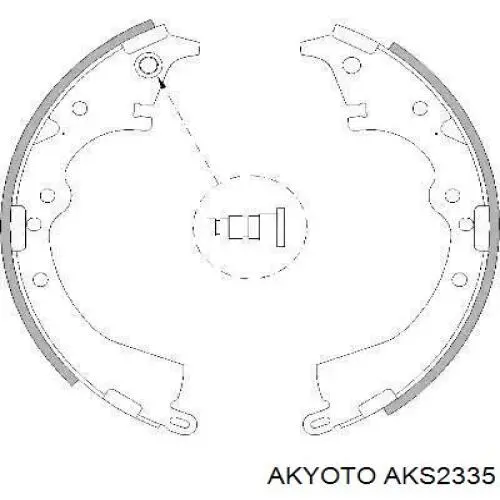 Колодки гальмові задні, барабанні Akyoto AKS2335 ціна, від 17.88 USD