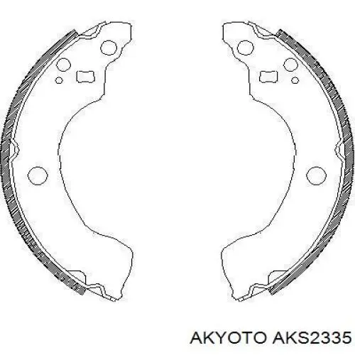 AKS2335 Akyoto Колодки гальмівні задні, барабанні