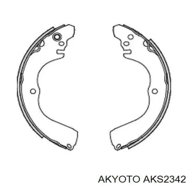 Колодки гальмові задні, барабанні AKS2342 Akyoto