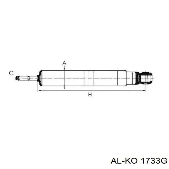 Амортизатор задній 1733G Al-ko