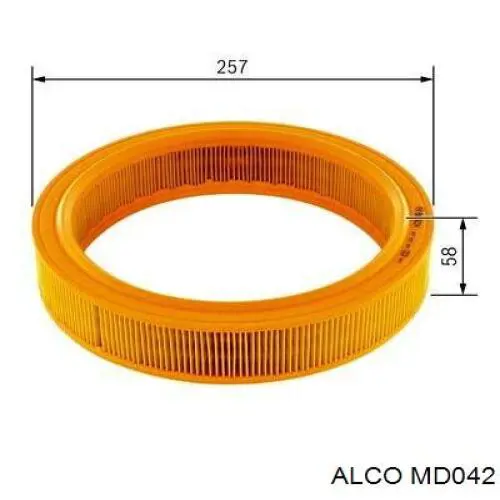 MD042 Alco фільтр повітряний