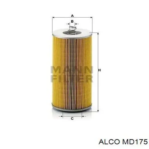 Фільтр масляний MD175 Alco