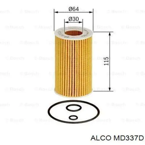Фільтр масляний Alco MD337D