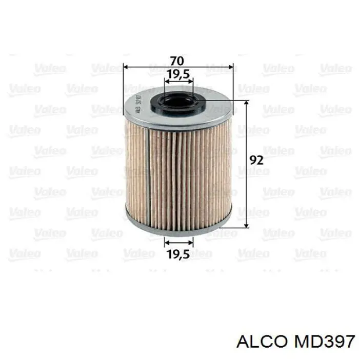 Фільтр тонкого очищення палива Alco MD397 ціна, від 5.64 USD