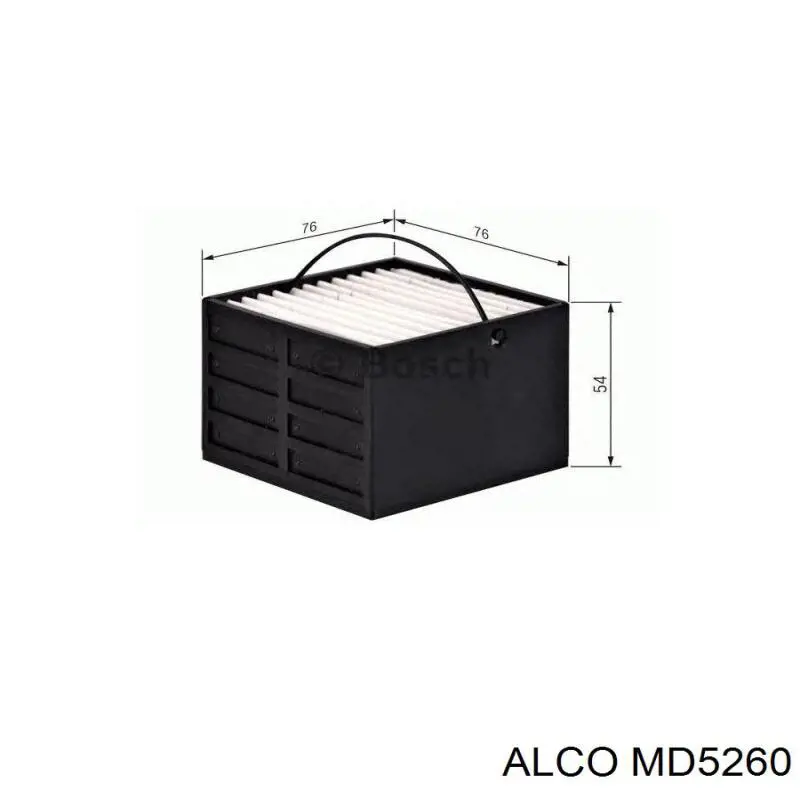 Фільтр тонкого очищення палива Alco MD5260 ціна, від 19.60 USD